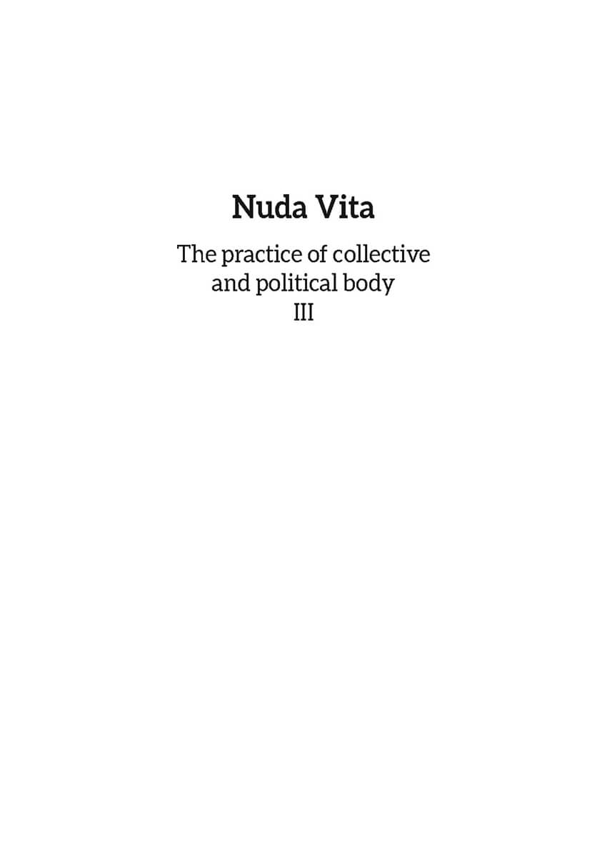 INTIMATE REVOLT AND THE NEED TO CREATE DANGEROUSLY (text) - in Nuda Vita III (March 2021)
